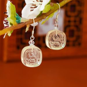 黄水晶扎基拉姆耳坠