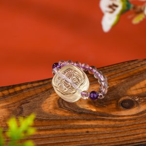 黄水晶扎基拉姆戒指