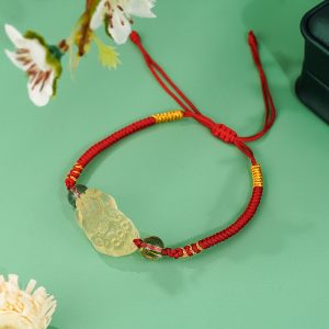 黄水晶貔貅手绳