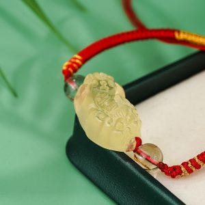 黄水晶貔貅手绳