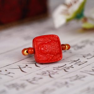 朱砂扎基拉姆戒指平安健康